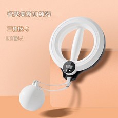 360 智慧手搖呼啦圈美臂訓練器 三種模式 LED顯示, 白色智慧數顯款 美臂訓練器, 1個