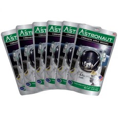 아스트로넛 우주비행사 동결건조 녹지 않는 우주 아이스크림 디저트 시나몬 애플 웻지 6개, 6팩, 14g