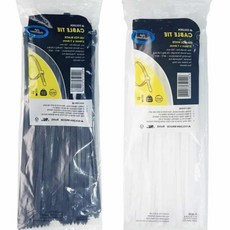 전선고정 케이블 타이 100개입 전선타이 배선정리 370x7.6mm 79000EA 1EA, 흑색