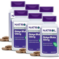 나트롤 징코 빌로바 120mg Natrol Ginkgo Biloba, 6개, 60정