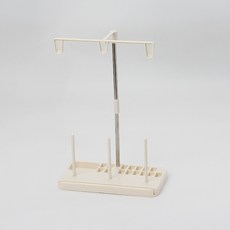 재봉 미싱 가정용 자수 기계용 실 스탠드 DIY 바느질 퀼팅 정리함 3 스풀 거치대 액세서리 도구, [01] White, 1개