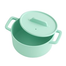 주닷 실리콘 찜기 냄비 전자레인지 용기 계란찜기 600ml, 민트, 1개