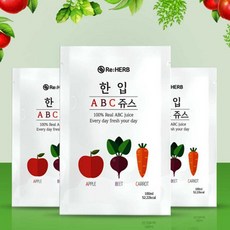 100% 국내산 NFC 껍질채 착즙 ABC 해독주스 30포, 3박스, 100ml