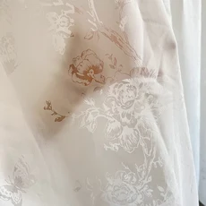 [트렌디 린넨 커튼] 침실용 일본 얇은 커튼 홀 모양 거실용 명주 그물 리넨 질감 코티나스 장식