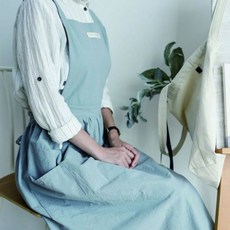 [히트템] 모던 원피스 앞치마 어린이집 4가지 타입 유치원 학교 공방 커피숍 바리스타