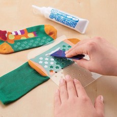 일본 스베루노 논슬립메이커 양말 미끄럼방지 풀 아기 노인 양말 셀프 논슬립 DIY, 1개, 투명(70g)