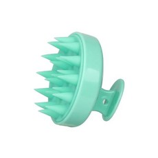 실리콘 샴푸 브러시 가려움증 방지 마사지 헤어 워싱 빗 바디 클렌징 각질 제거 목욕 도구, Green