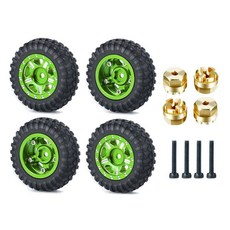 MIBIDAO 4Pcs RC 휠 림 고무 타이어 허브 어댑터 Kyosho MiniZ 4X4 118 Jimny 124, 8697F