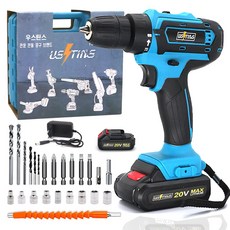 우스틴스 드라이버 + 멀티 테스크 키트, 본품 + 배터리 1개, 1세트