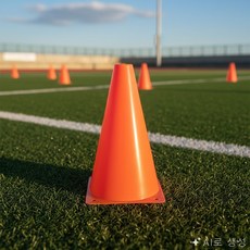 한이용품2 실내 허들 스텝허들 축구연습용품 접이식허들, 옐로우, 1개