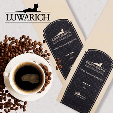 인도네시아 루와리치 루왁 블랜딩 커피 커피분쇄가루 lon+72146nN, 분쇄