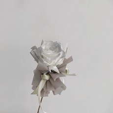 FLORA FLOWER 永生花玫瑰花束, 漸層灰,花束(無提袋)