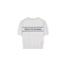 매장정품 탑텐 TOPTEN 여성 레터링 반팔 스웨터_MTE3ER2901 MTE3ER2901 135348