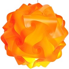 Lightingsky 25.4cm(10인치) IQ 램프 쉐이드 장난감 셀프 DIY 조립 퍼즐 조명 방 장식용 (화이트 M-25.4cm(10인치))