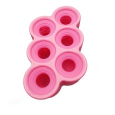 自制冰淇淋模具 硅膠卡通動物造型雪糕模具 DIY冰棍模具, 粉色, 1個