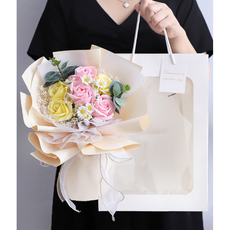 특대형 로맨틱 장미 비누꽃 꽃다발 특대형, 06, 1개