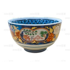 YAMAGO吾山窯 多用丼 丼飯碗 麵碗 米飯碗 湯碗 高腳碗, 金彩牡丹, 1個