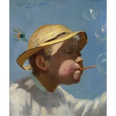 The Bubble Boy 아트포스터 감성선물, 그림만(매트지), 42x50.04