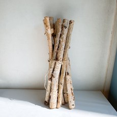 굵기 선별 나무가지 나무막대 자작 나뭇가지, 50cm, 두꺼운 자작나뭇가지, 굵기 2cm~4cm(5개), 1개