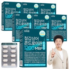 철갑상어 연골 콘드로이친 1200 MBP 식약청 HACCP 알레, 7개, 60정 7개, 60정