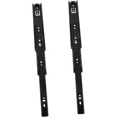 HIAKDOFT 2개 두꺼운 스테인리스 측면 마운트 서랍 슬라이드 조용한 버퍼 기능 내구성 레일 설치 간편 가구 주방 수납용, HIAKDOFT 2개 두꺼운 스테인리스 측면 마운트 서