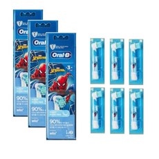 (6입) 오랄비 스테이지스 파워 스파이더맨 남아 남자 어린이 리필 칫솔모 EB10 - 6, 1개, EB10-6