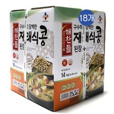 CJ 해찬들 구수하고 담백한 재래식콩된장, 14kg, 18개