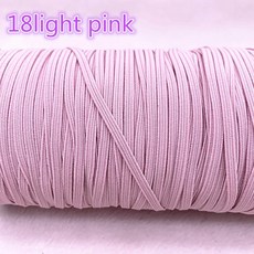 야드 다채로운 고탄성 바느질 로프 라인 탄성 리본 스판덱스 밴드 액세서리 고무 레이스 라운드 의류, 18, 1개