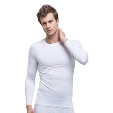 Gear X 男款一般夏季長袖圓領涼感打底上衣