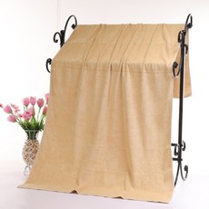 비치 가운 워터파크 수영복 대형 타올 서핑 다이빙 해변 물놀이 타월, 60x90cm, 베이지, 1개