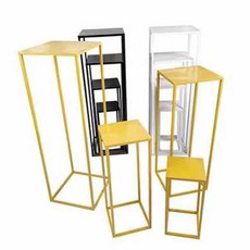 웨딩홀 꽃장식 스탠드 받침대 버진로드 조화 기둥, 화이트 꽃장식 스탠드 80cm