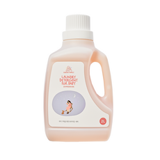 그린패밀리 유아액체세탁세제 2L 대용량 베이비파우더향 순한아기세제 통돌이드럼전용, 1개