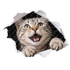 재미 있은 타비 고양이 벽 스티커 홈 장식 애완 동물 데칼 자동차 방수, 35. CD229-33