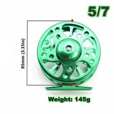 飛釣輪 全金屬漁輪 飛蠅輪 前打輪 大號魚線輪 漁輪 路亞漁具, 5/7(直徑95mm)