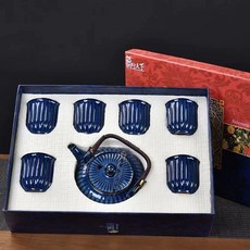 차주전자 찻주전자 차세트 찻잔 티포트 컵 티팟, A. 720ml, K. 가마 손잡이 세트 선물 상자