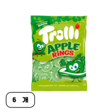 트롤리 애플향 링스, 100g, 6개