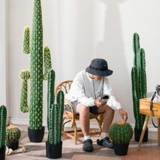 화분 모조 실외 플라워 멕시코 바구니 북유럽 조화 가짜 선인장, 1개, 2_타입B(68cm)