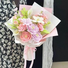 모루꽃다발키트 취미 DIY 만들기 공예 선물, 드림 가든 크 꽃다발 키트, 1개