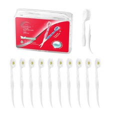 JOUGE 미니 브러시 - 일회용 칫솔 치약 포함 직장 또는 여행용 휴대용 20개 (녹차 20), JOUGE 미니 브러시 - 일회용 칫솔 치약 포함, 직, JOUGE 녹차