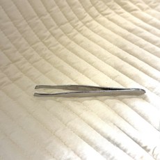 도마뱀 탈피 벗기기 핀셋 소형 트위저 쪽집게, 1개, 실버