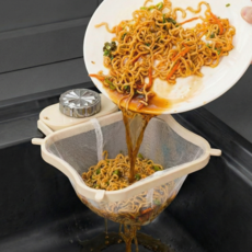 웨이백홈 흡착식 싱크대 음식물 거치대 거름망 50p 세트, 1개, 화이트