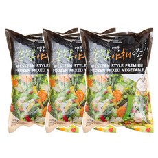 [냉동야채믹스3개]볶음밥 샐러드용 야채혼합9종 야채혼합4종 야채혼합2종, 1kg 혼합야채9종, 3개