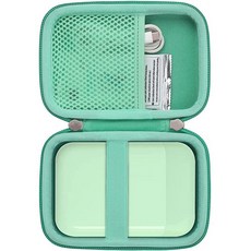 Khanka M110 M100 M200 Liene 10.2x15.2cm(4x6인치) 포토 프린터와 호환되는 케이스 Wi-Fi 픽처 프린터 케이스만 포함 (화이트), 여행용 하드 케이스, 초록색