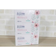 蘭韻 Lalune 紙纖化妝棉 不留棉絮 溫和親膚, 1個, 150片-3入組2029.12包裝隨機