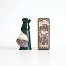 레거시 쉐이브 브러시 쉐이빙브러쉬 키트 녹색 남성을, 그린 브러시+그린 프레임, 1개, 1L