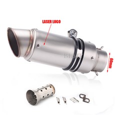 z900 R3 R25 MT07 MT09 R1 용 DB 킬러가있는 범용 51mm 60mm 오토바이 배기관 proyect 머플러 탄소 섬유 배기, [11] a16-60mm