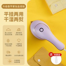 工廠直供 高材質鈦金底板手持掛燙機 乾溼二用迷你電熨斗 旅行熨斗燙衣機, 鈦金底板-紫