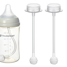 순수아 더블하트 젖병 젖꼭지 호환 실리콘 추빨대