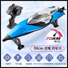 원격 제어 보트 6종 무선 수중 RC잠수함 장난감, 배터리 1개, D. S2 블루(70km/h)