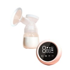 MISS BABY 雙邊電動吸奶器 大吸力自動吸乳, 單邊粉PP 奶嘴, 1個